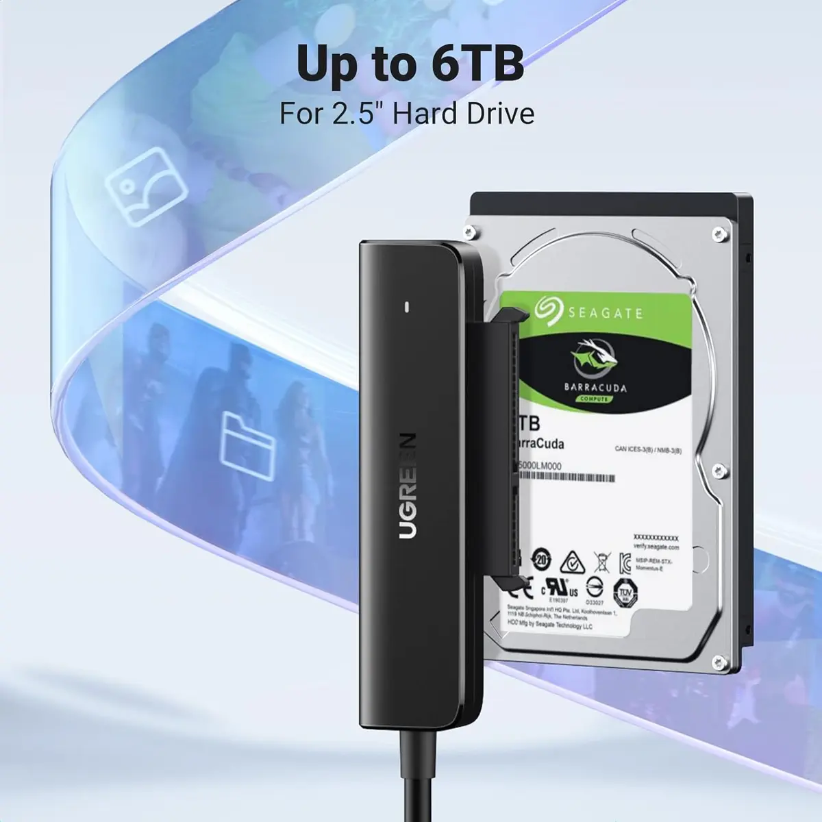 UGREEN SATA to USB-C Adapter Cable - Image 4